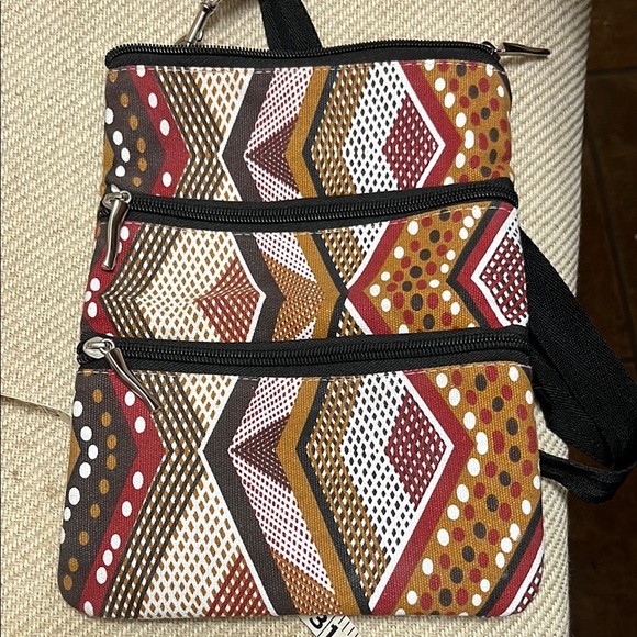 Jijaka Aboriginal Art Canvas Crossover Bag - Picture 1 of 3